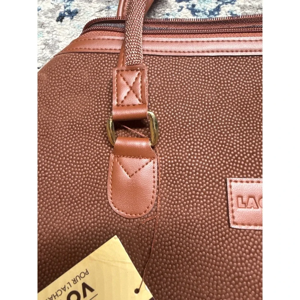 Vintage Lagerfeld Brown Textured Weekender Duffel Bag‎ NWT Promotional Gift 19